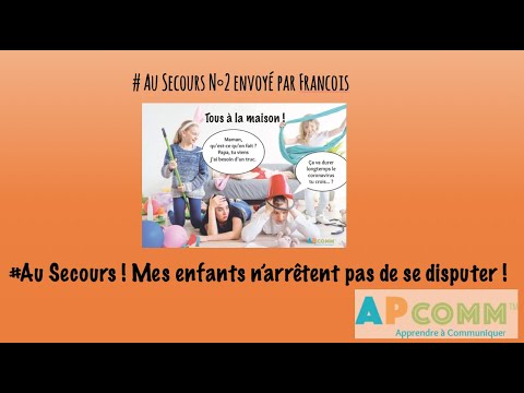 #Au Secours ! Tous à la maison N°2 : Mes enfants n'arrêtent pas de se disputer !