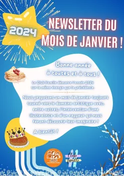  Newsletter avec les activités du mois de Janvier du Club Famille