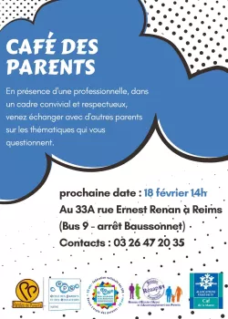 Café des parents au 33A rue Ernest Renan à Reims 