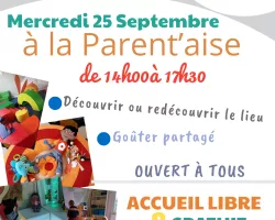 Journée Portes Ouvertes de la Parent'aise - 2 temps