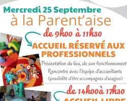 Journée Portes Ouvertes de la Parent'aise - 2 temps