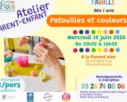 ATELIERS PARENT ENFANT (ET/OU GRAND PARENT) : PATOUILLES ET COULEURS