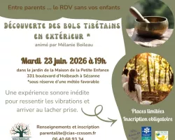 Entre parents : découverte des bols tibétains