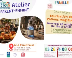 Atelier parent - enfant : Fabrication de potions magique