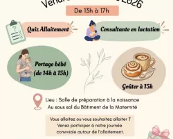Après-midi Allaitement et portage