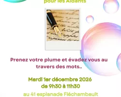 Ateliers d'écriture pour les Aidants
