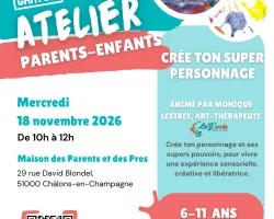 Atelier parent-enfant créatif "Crée ton super personnage"