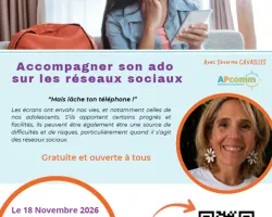Conférence "Accompagner son ado sur les réseaux sociaux"