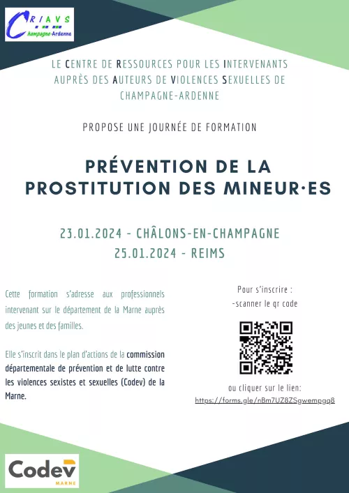 Journée prévention prostitution des mineur·e·s