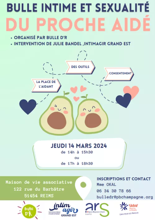affiche bulle intime et sexualité 14 mars 2024