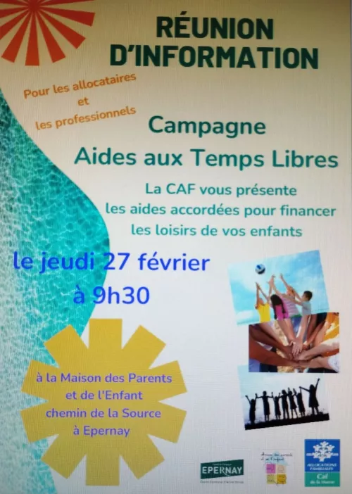 Réunion d'information - AIDES AUX TEMPS LIBRES