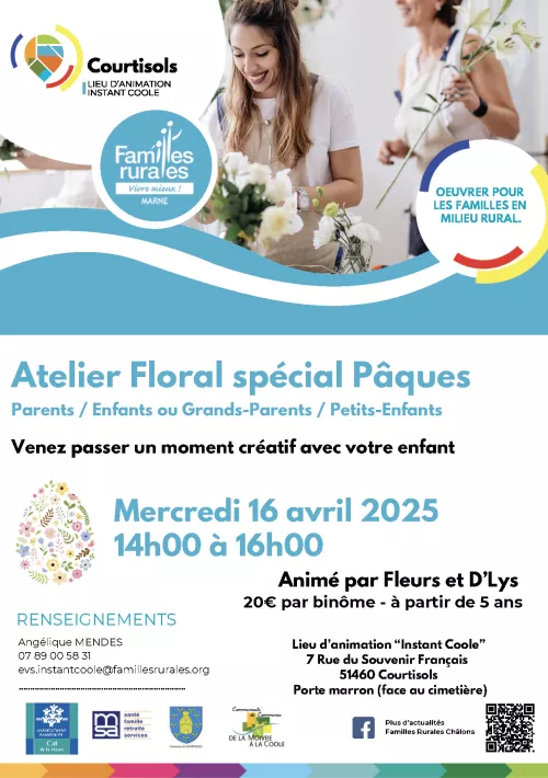 Atelier Floral spécial Pâques à Courtisol