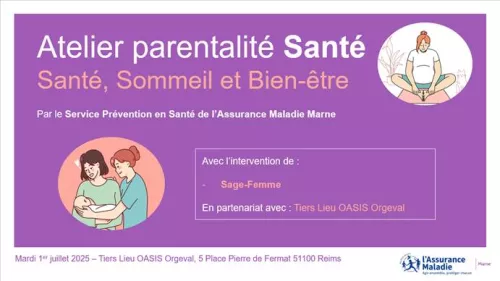 Atelier parentalité : « Santé, sommeil et bien être »