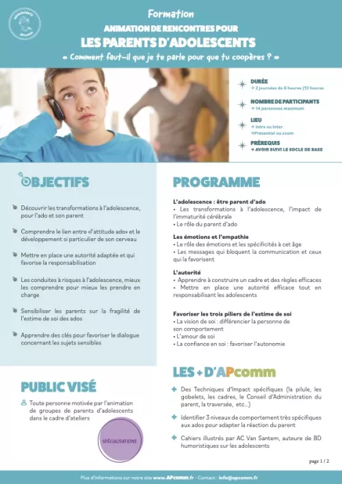 miniature programme specialisation adolescence 2026