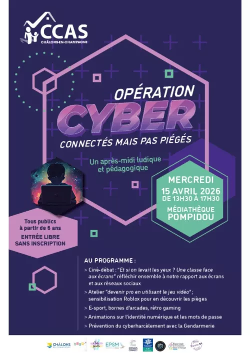 affiche décrivant l'évènement Cyber