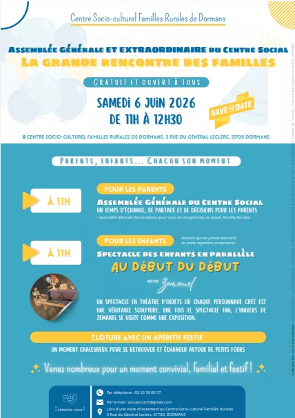 Assemblée générale Du centre socio-culturel de Dormans