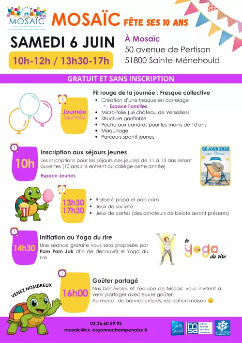 Fête du centre social Mosaïc