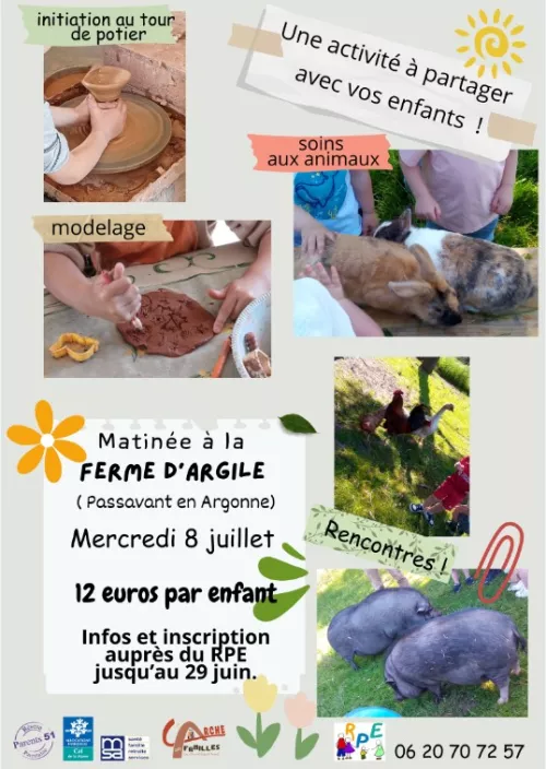 RPE - Matinée à la FERME D'ARGILE