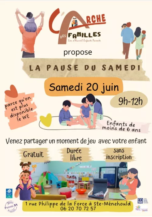L'arche des familles - la pause du samedi ! 