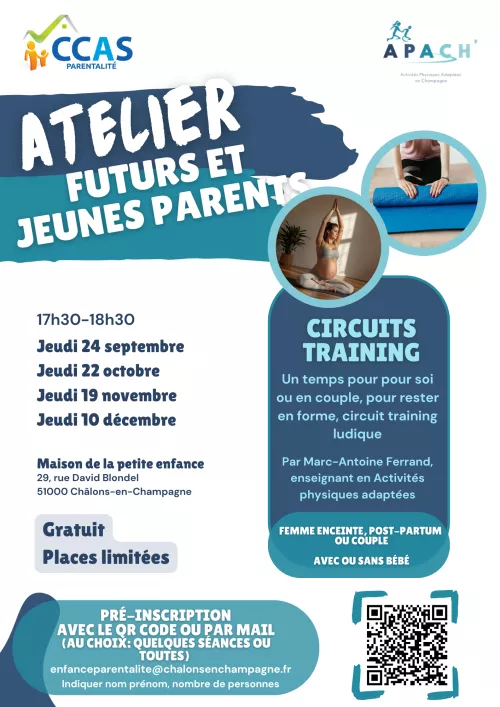 Parcours training sportifs et ludiques / futurs et jeunes parents