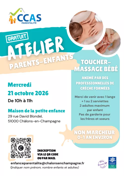 Atelier Toucher massage bébé