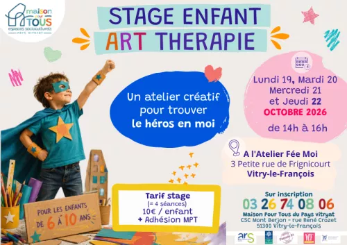 affiche stage art therapie
