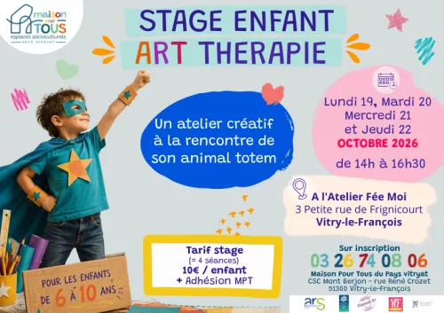 affiche stage art thérapie