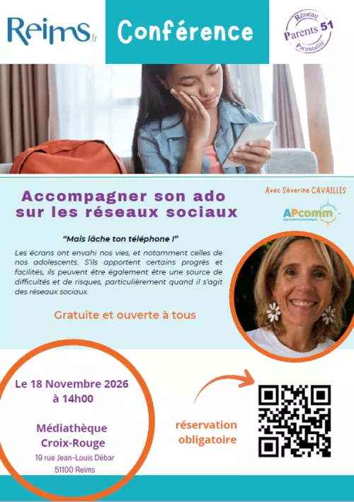 Conférence "Accompagner son ado sur les réseaux sociaux"