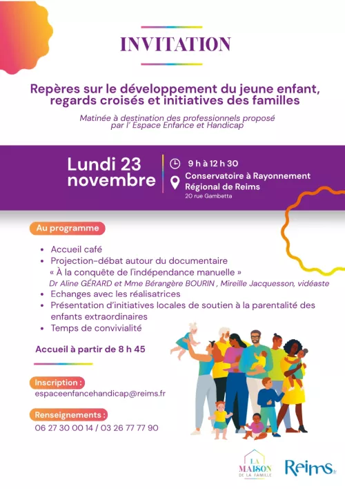 Repères sur le développement du jeune enfant, regards croisés et initiatives des familles