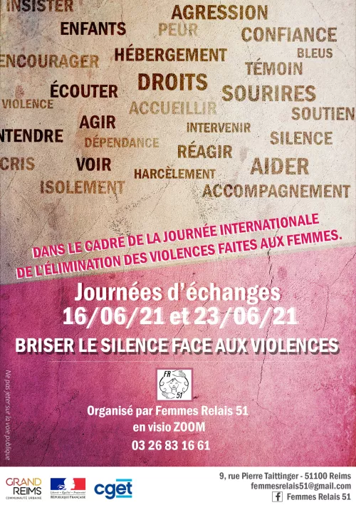 Invitation Journée d'échange "Briser le silence face aux violences" 