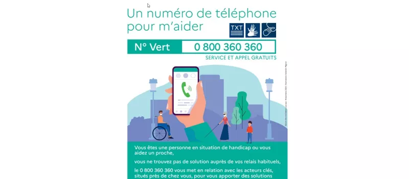 Un numéro de téléphone pour m'aider "Handicap"