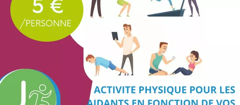 Parenthèse sportive aux AIDANTS à compter de 18 ans, en compagnie d’un éducateur sportif M. Jérémy THIRY