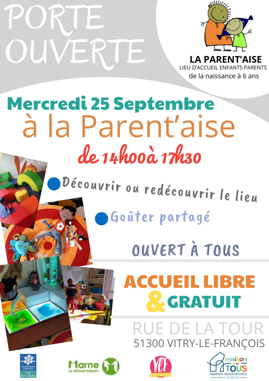 Journée Portes Ouvertes de la Parent'aise - 2 temps