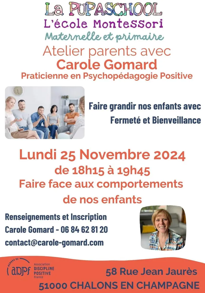 Ateliers réseau parentalité châlonnais - Novembre 2024