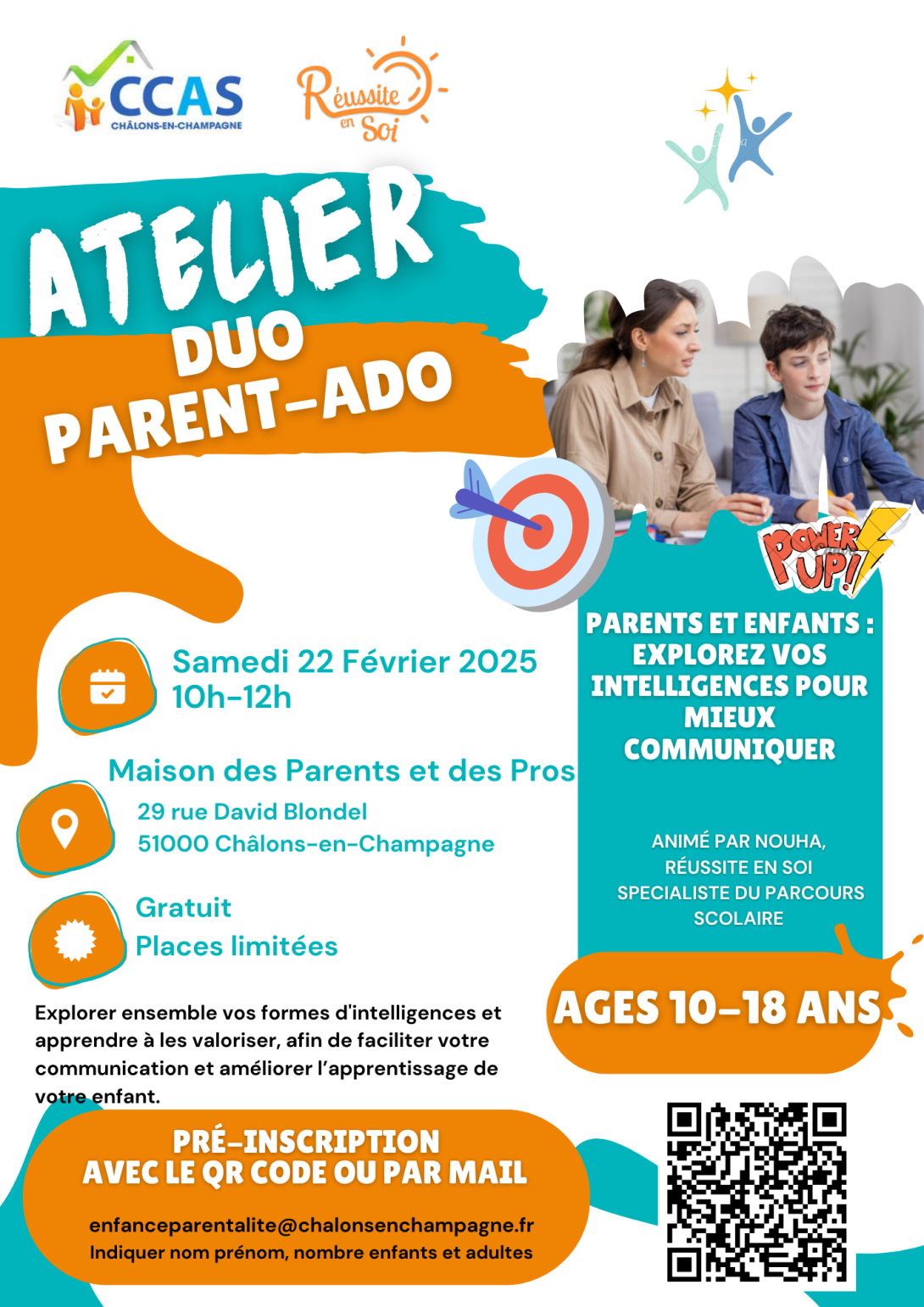 Ateliers du réseau de parentalité châlonnais en février 2024