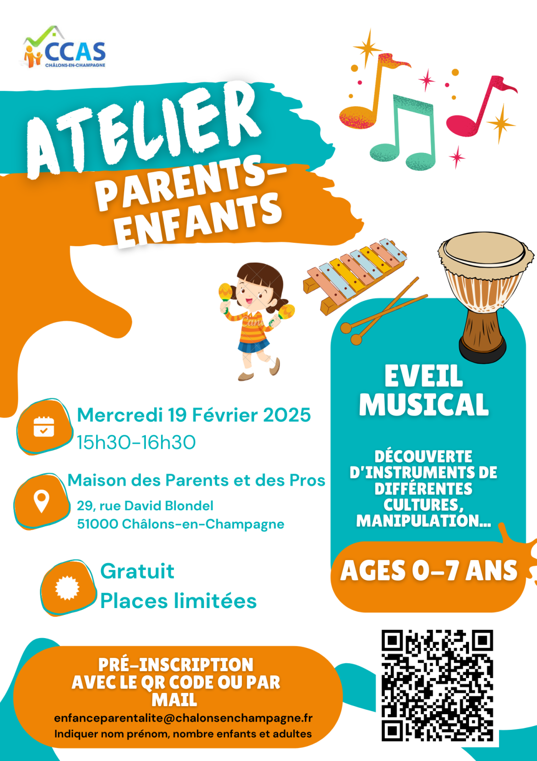 Ateliers du réseau de parentalité châlonnais en février 2024