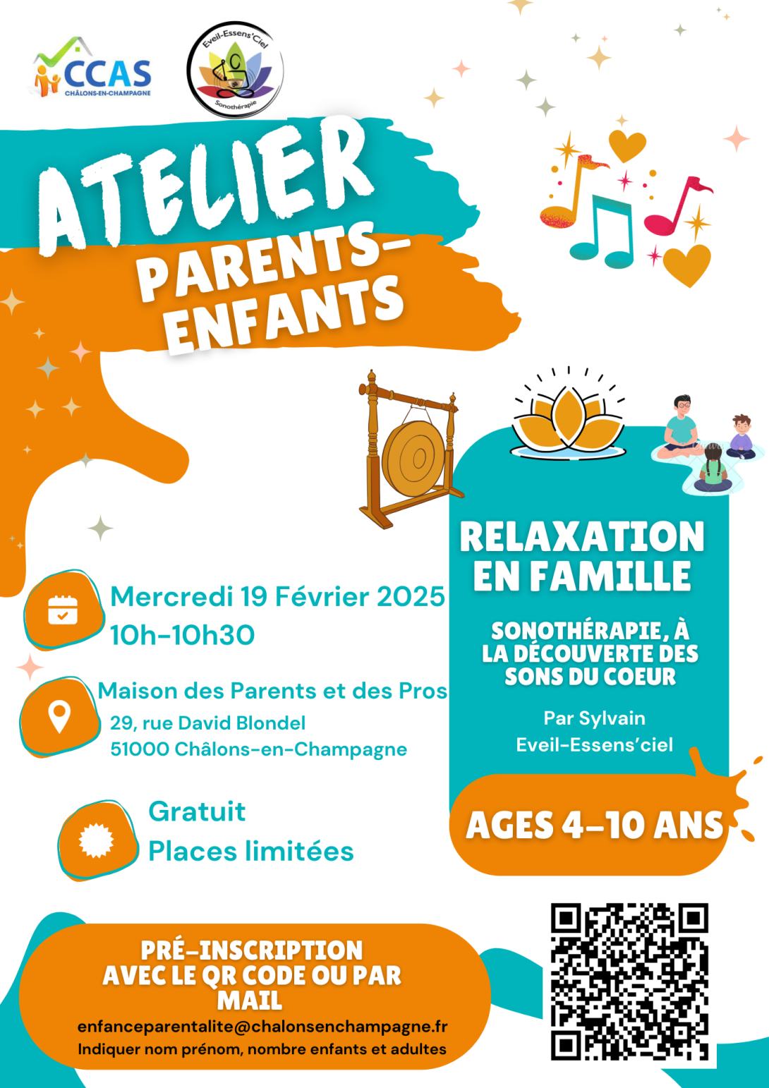 Ateliers du réseau de parentalité châlonnais en février 2024