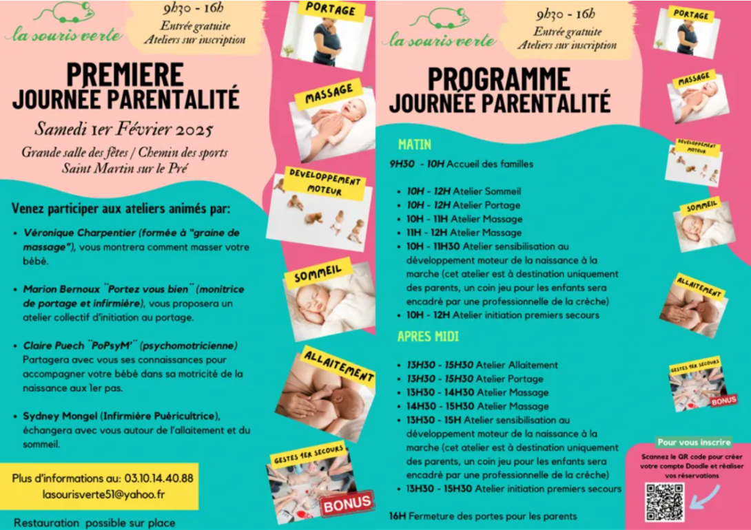 Ateliers du réseau de parentalité châlonnais en février 2024