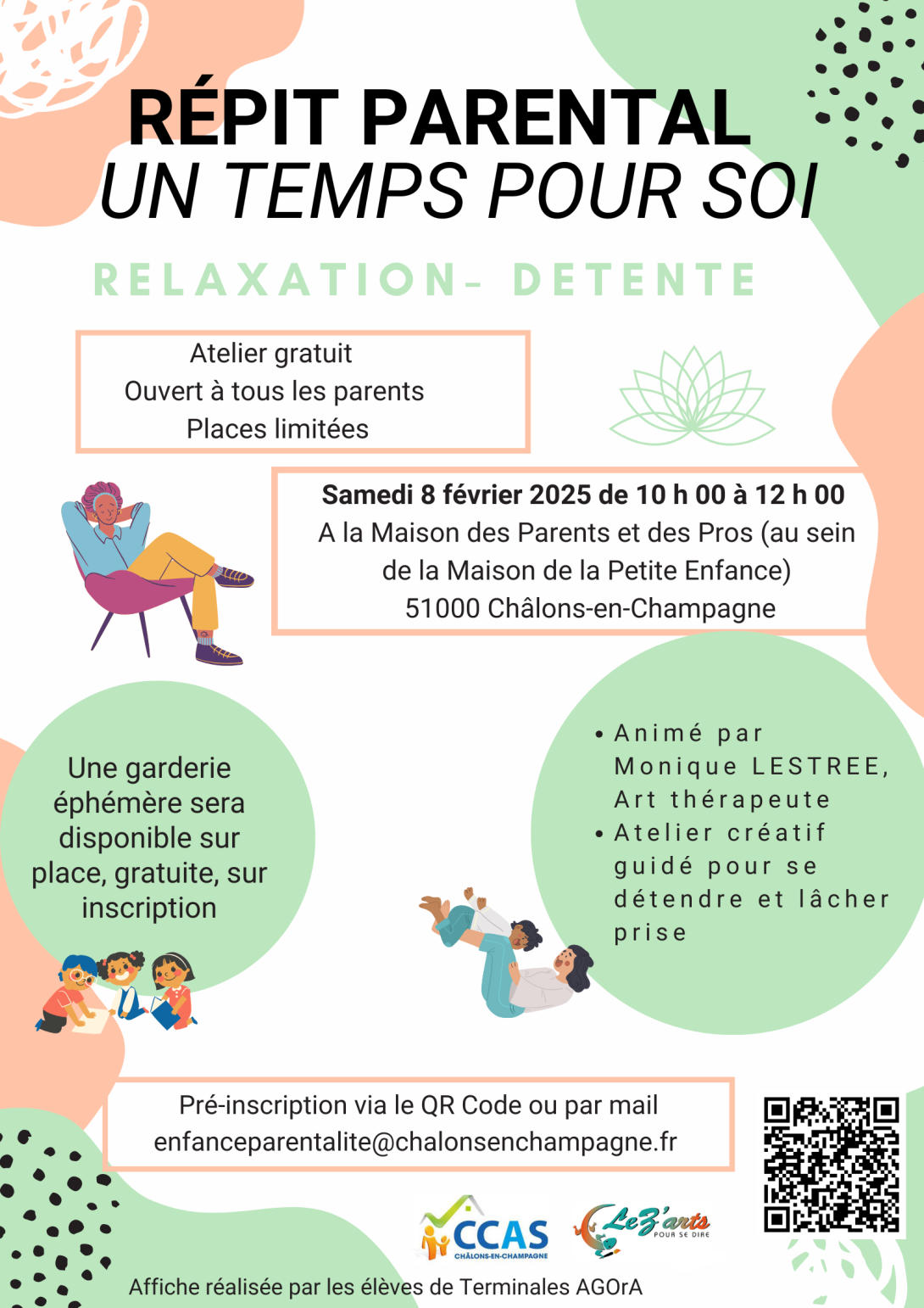 Ateliers du réseau de parentalité châlonnais en février 2024