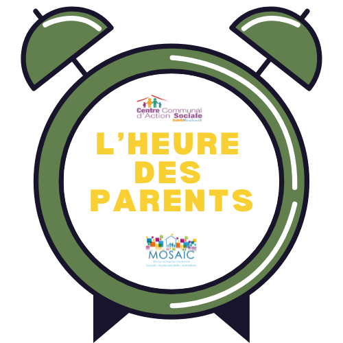 Un réveil dans lequel est inscrit L'HEURE des PARENTS, dispositif ressource 
