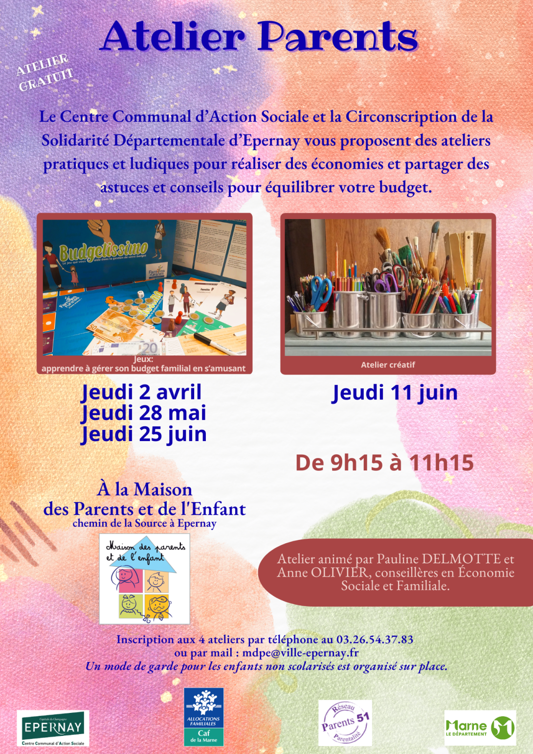 programme atelier Budget