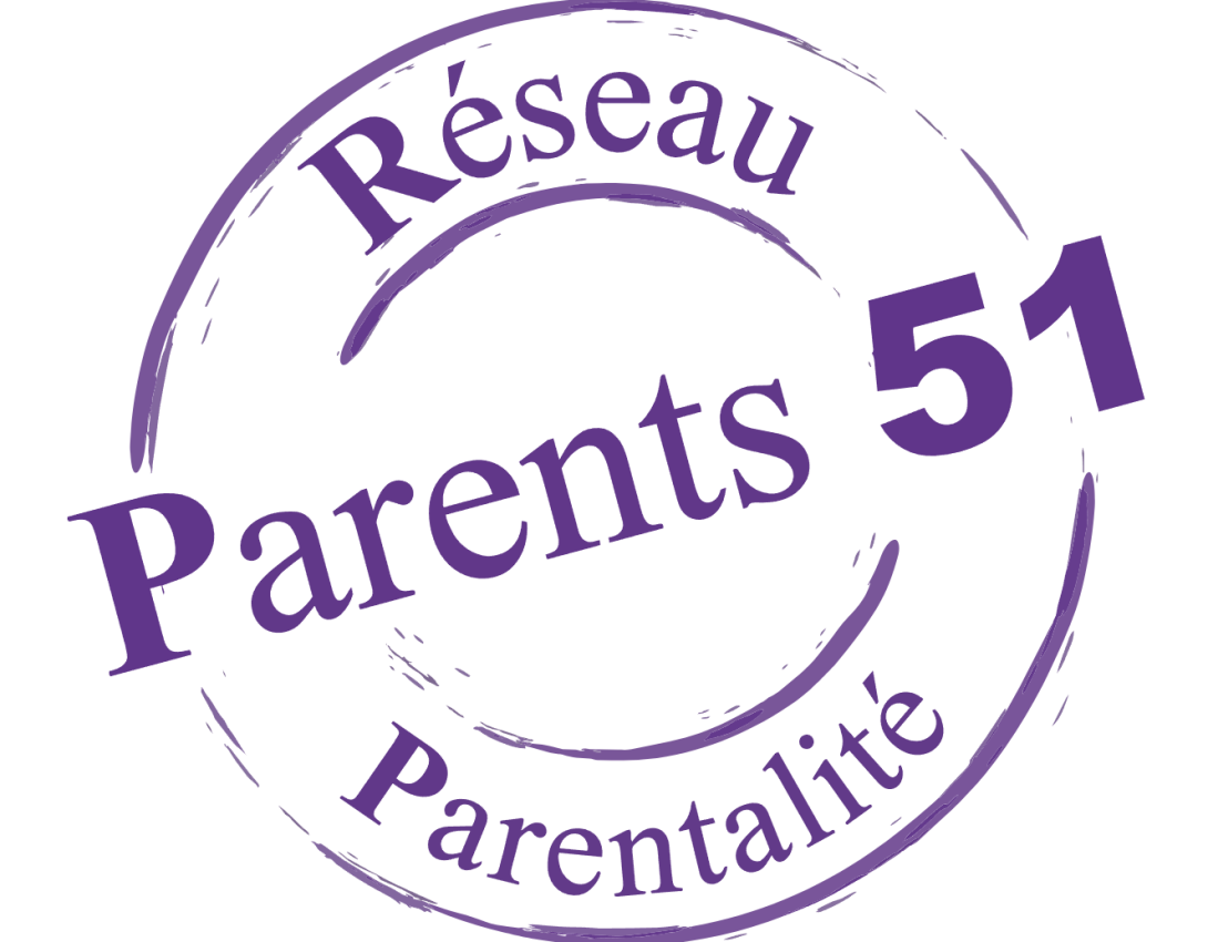 logo de couleur violette du réseau parentalité de la Marne -51