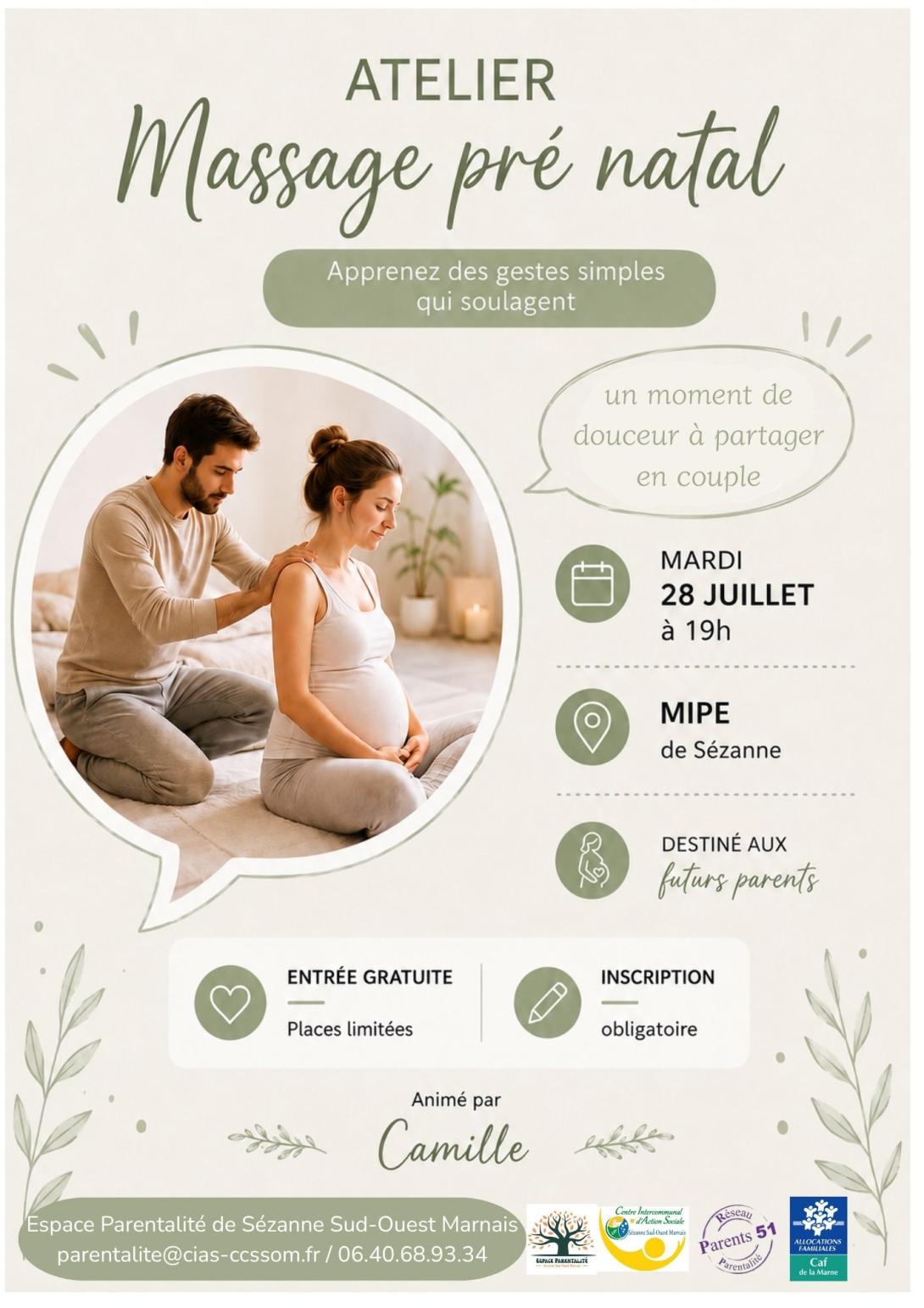 affiche massage duo