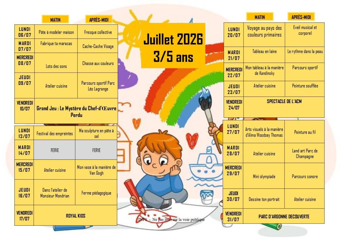 ACM 3-5 ans juillet 2026
