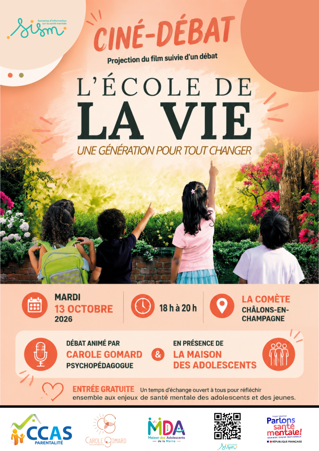 Ciné-débat L'école de la vie