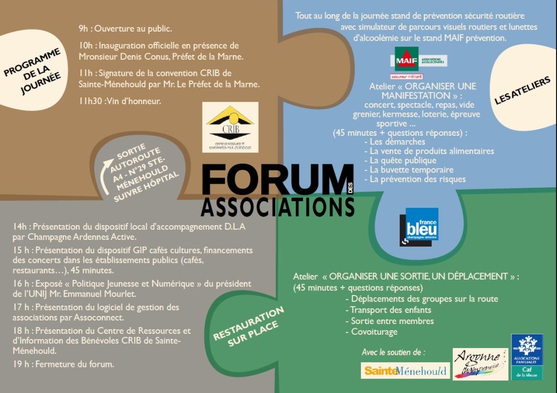 FORUM ASSOCIATIONS "Réunir-Mutualiser-Animer-Communiquer-Former-Numérique"
